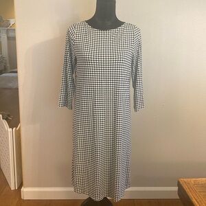 J.Jill black and white dress.  Excellent condition, size S